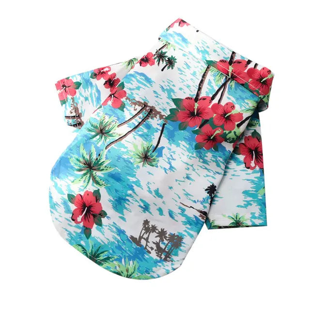 Camisa verão praia fofa Leleo Pets