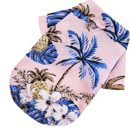 Camisa verão praia fofa Leleo Pets