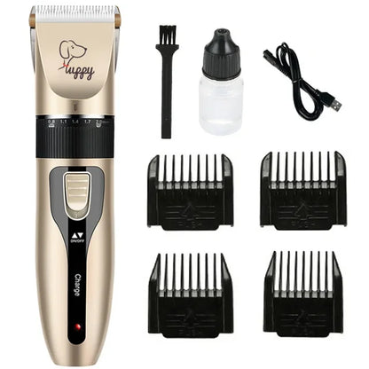 Kit Máquina de cortar pelo Leleo Pets com Carregador