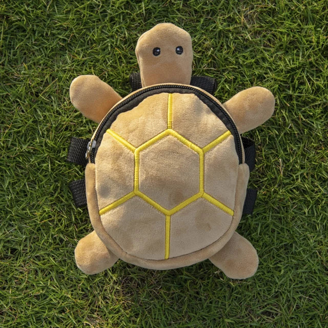 Mochilinha Tartaruga fofa para suplemento e alimentação Leleo Pets