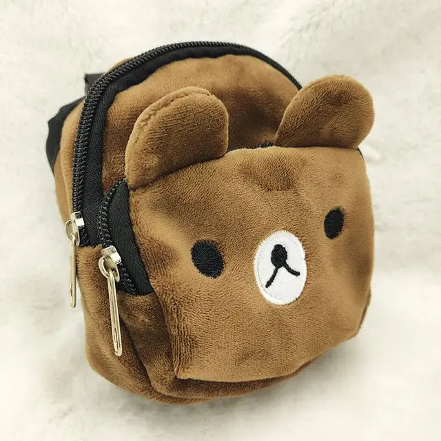 Mochilinha Tartaruga fofa para suplemento e alimentação Leleo Pets