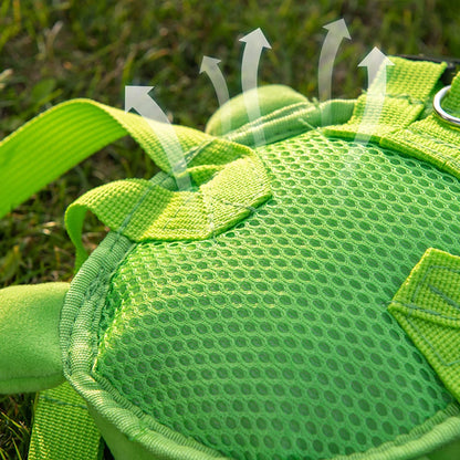 Mochilinha Tartaruga fofa para suplemento e alimentação Leleo Pets