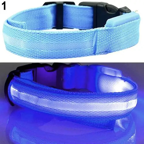 Coleira de LED para a noite confortável Leleo Pets