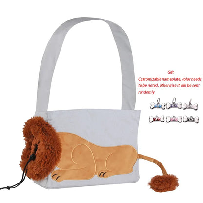 Bolsa de ombro Fofa para Gato Lavável transportadora Leleo Pets