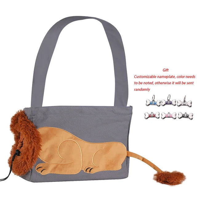 Bolsa de ombro Fofa para Gato Lavável transportadora Leleo Pets