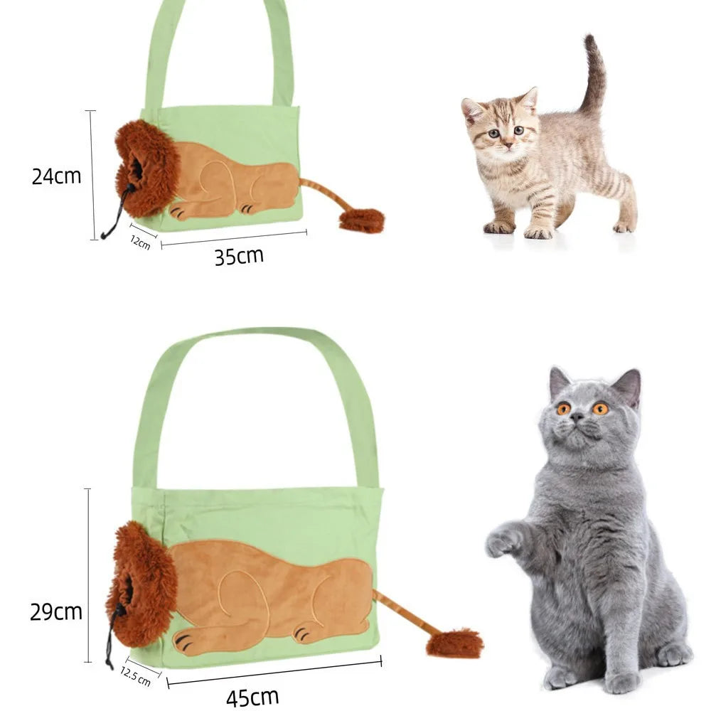 Bolsa de ombro Fofa para Gato Lavável transportadora Leleo Pets