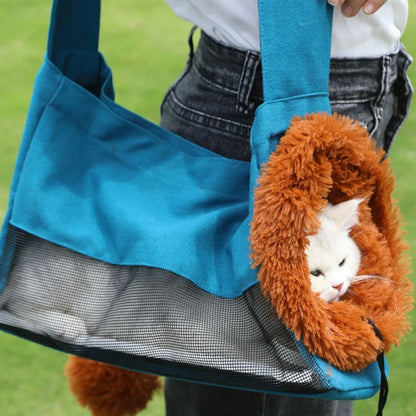 Bolsa de ombro Fofa para Gato Lavável transportadora Leleo Pets