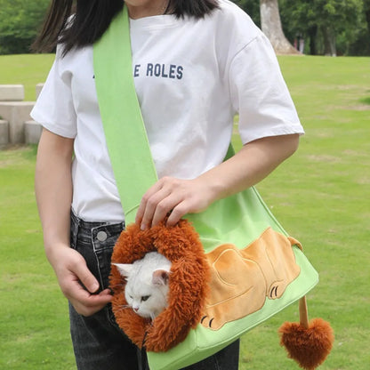 Bolsa de ombro Fofa para Gato Lavável transportadora Leleo Pets