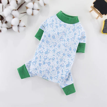 Pijaminha quentinho de algodão fofo Leleo Pets