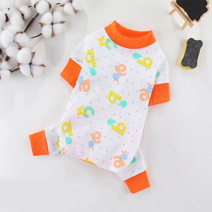 Pijaminha quentinho de algodão fofo Leleo Pets