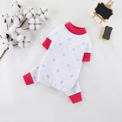 Pijaminha quentinho de algodão fofo Leleo Pets