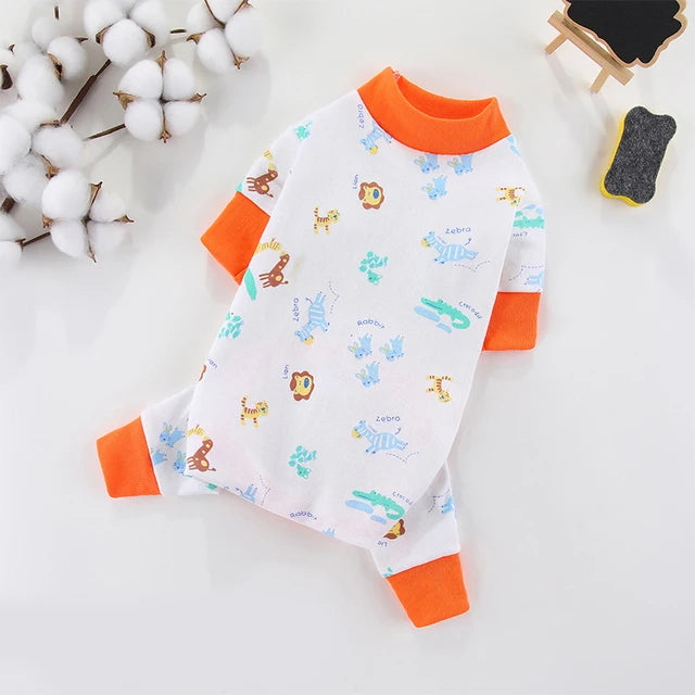 Pijaminha quentinho de algodão fofo Leleo Pets