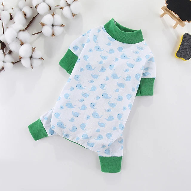 Pijaminha quentinho de algodão fofo Leleo Pets