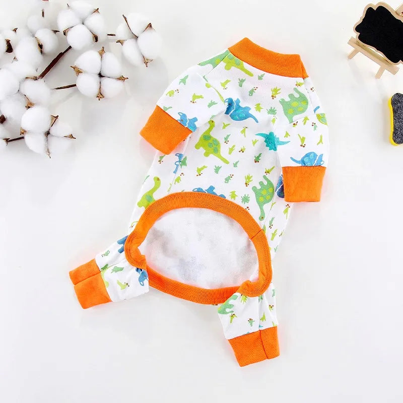 Pijaminha quentinho de algodão fofo Leleo Pets