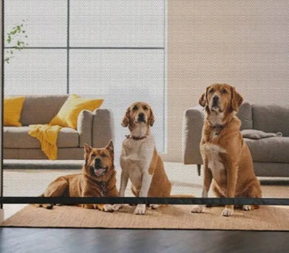 portão retrátil de malha Leleo Pets