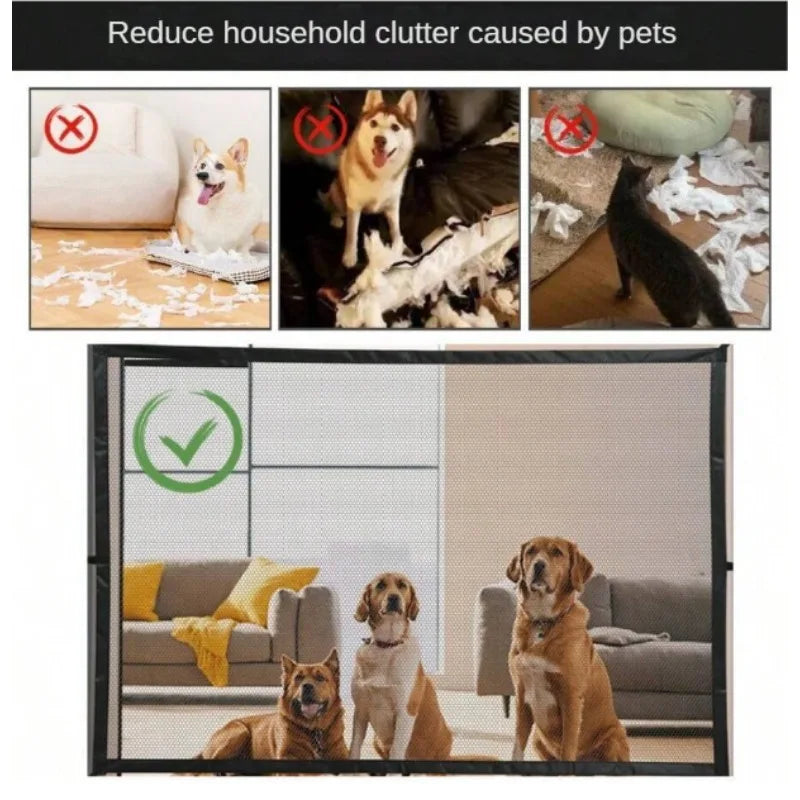 portão retrátil de malha Leleo Pets