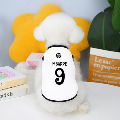 Camiseta futebol Real Madrid e Manchester City fofinho Leleo Pets