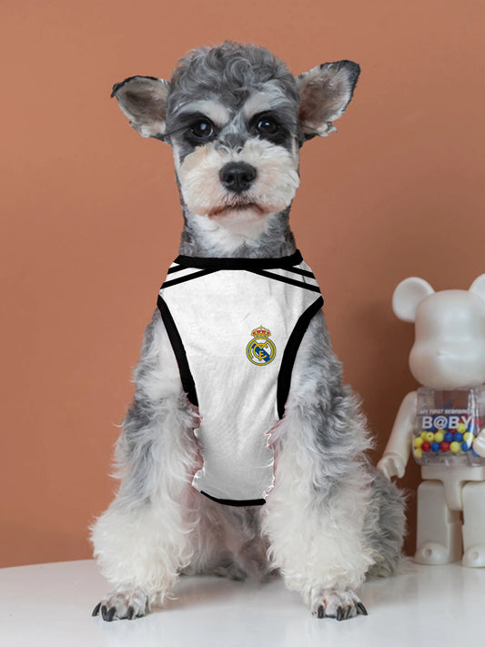 Camiseta futebol Real Madrid e Manchester City fofinho Leleo Pets