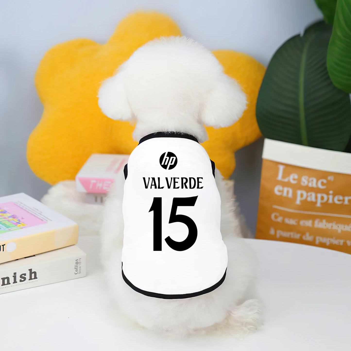 Camiseta futebol Real Madrid e Manchester City fofinho Leleo Pets