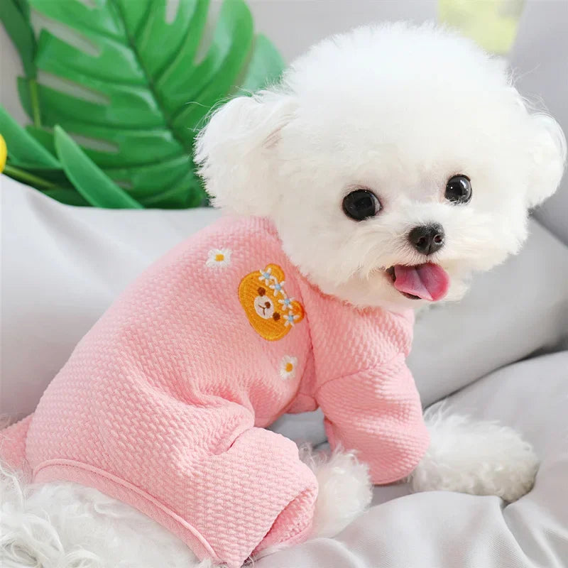 Pijaminha fofo de animalzinho para pequenos dogs Leleo Pets