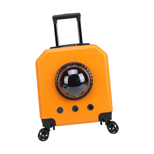 Transportador de viagem para animais de estimação com roda, carrinho para gatos, bagagem para transporte de animais de estimação Leleo Pets