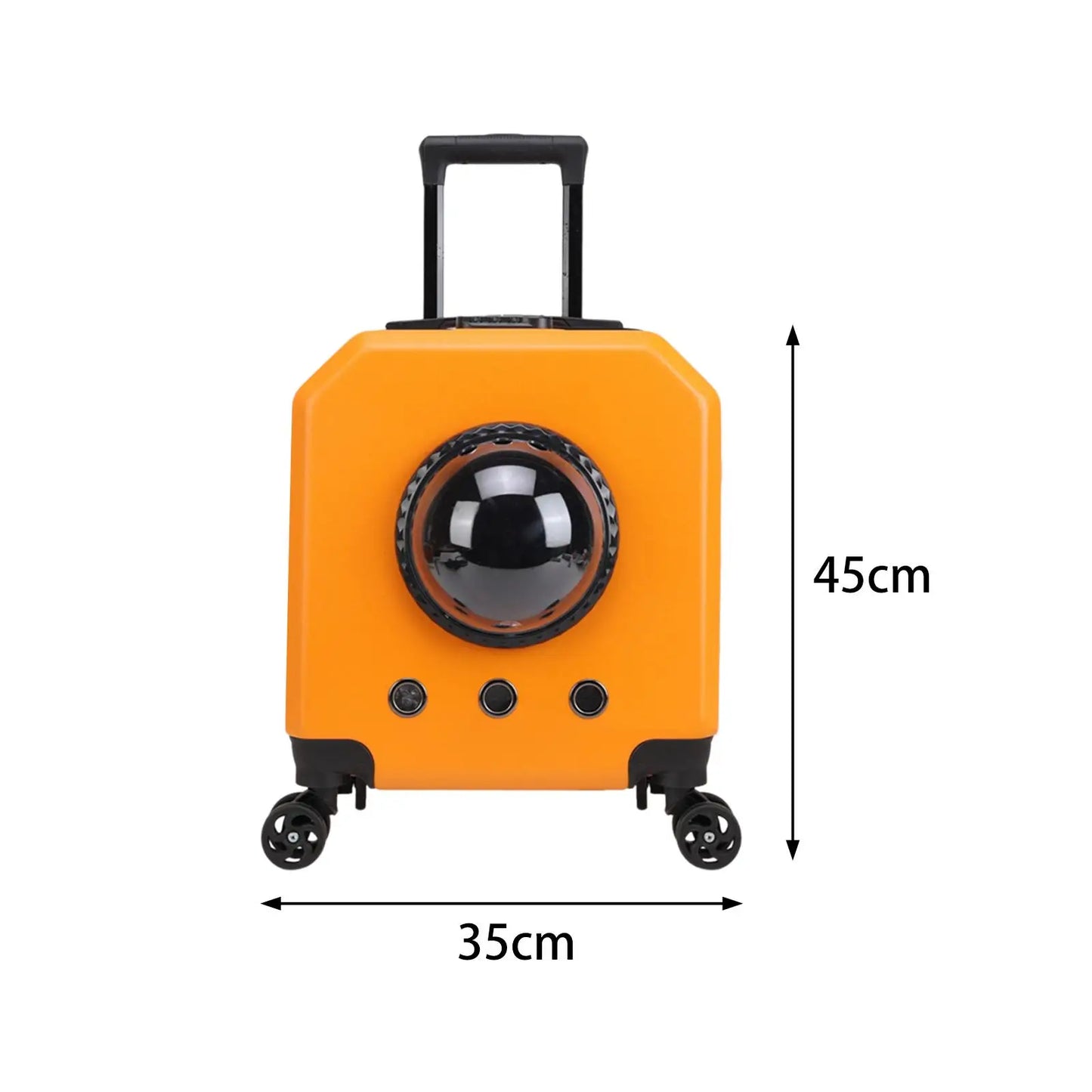 Transportador de viagem para animais de estimação com roda, carrinho para gatos, bagagem para transporte de animais de estimação Leleo Pets