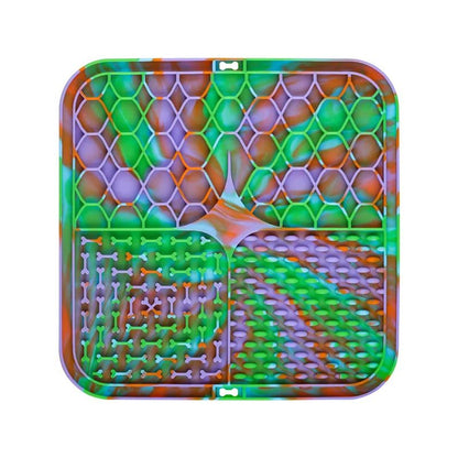 Tapete (comedouro) para lamber de silicone - Leleo Pets