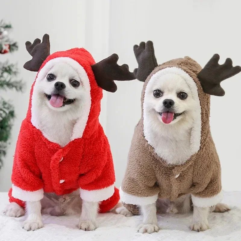 Suéter quentinho para o natal inverno quente roupas para animais de estimação para cães pe