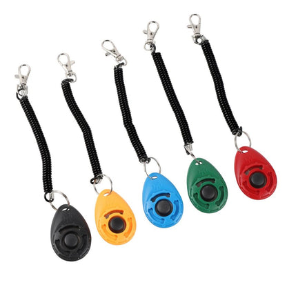 Clicker adestramento com som e pulseira ajustável - Leleo Pets