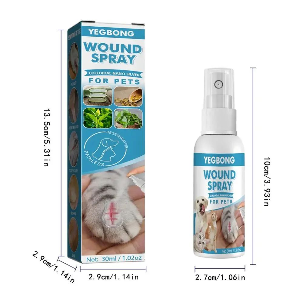 Spray 30ml efeito anti-coceira e alívio na pele - Leleo Pets