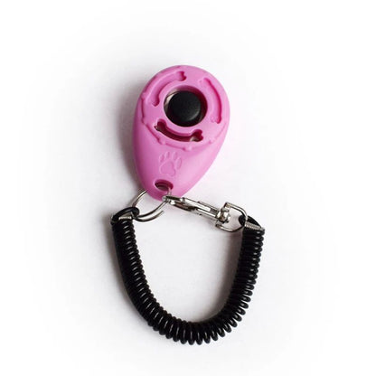 Clicker adestramento com som e pulseira ajustável - Leleo Pets