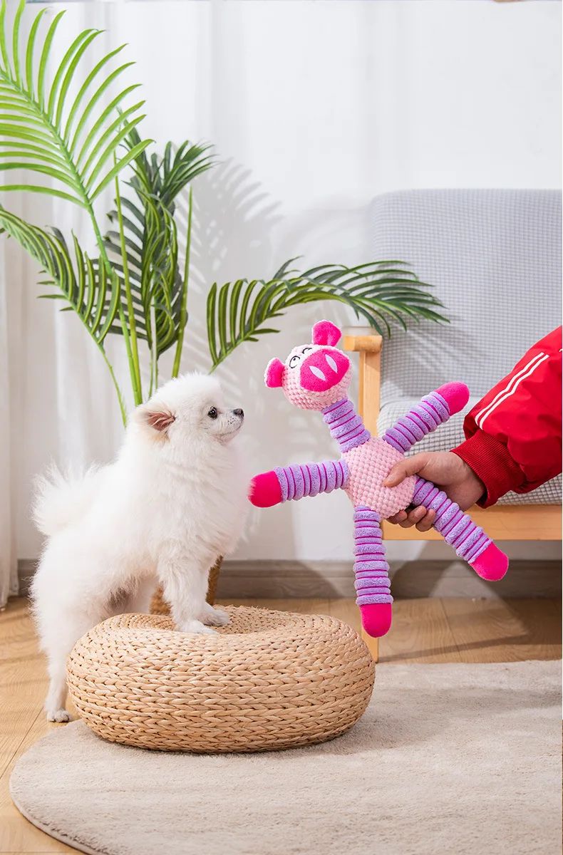 Brinquedo fofinho indestrutível macio com som estridente - Leleo Pets