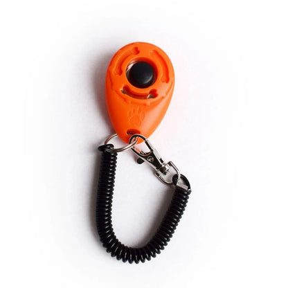 Clicker adestramento com som e pulseira ajustável - Leleo Pets