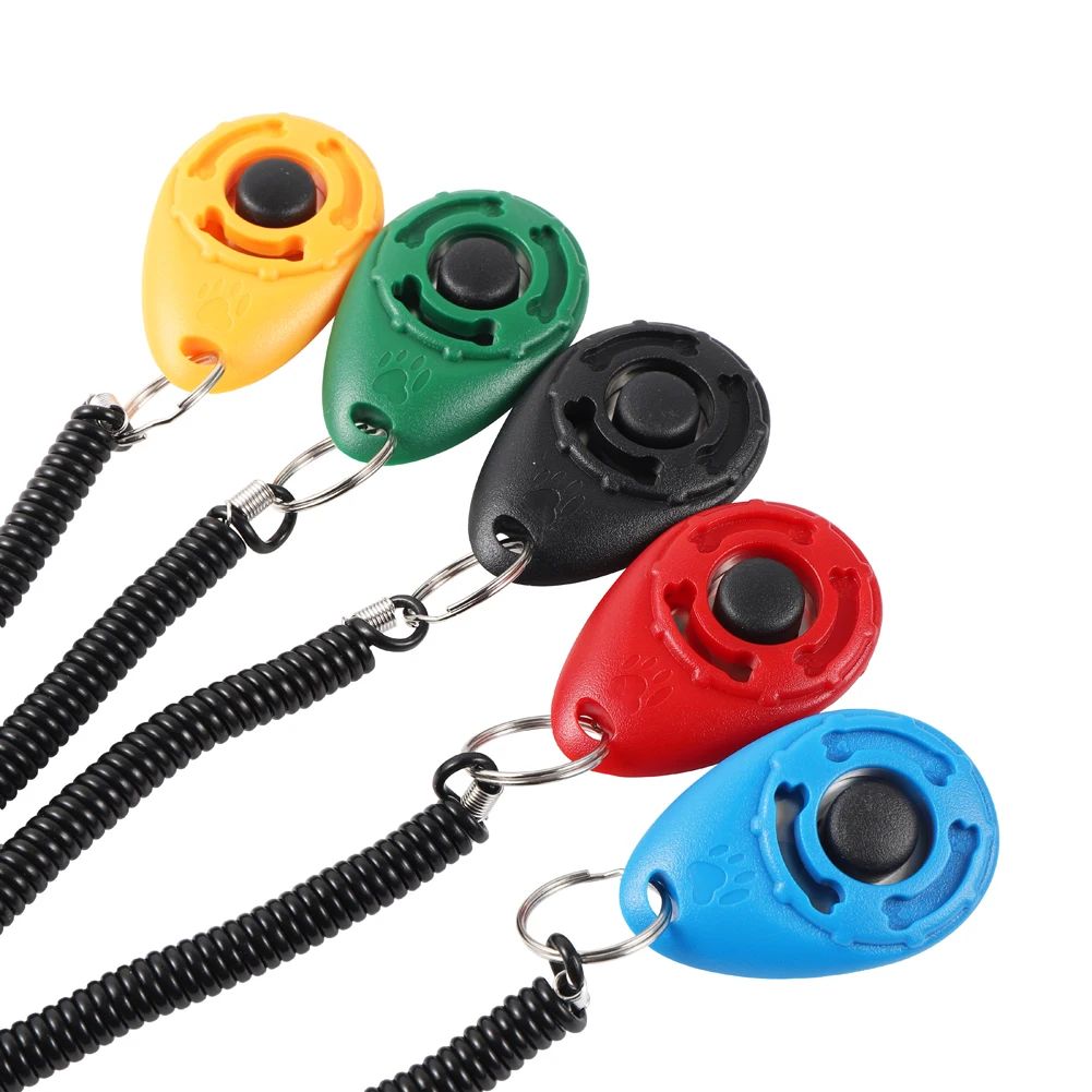 Clicker adestramento com som e pulseira ajustável - Leleo Pets