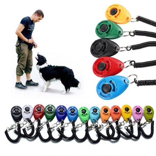 Clicker adestramento com som e pulseira ajustável - Leleo Pets