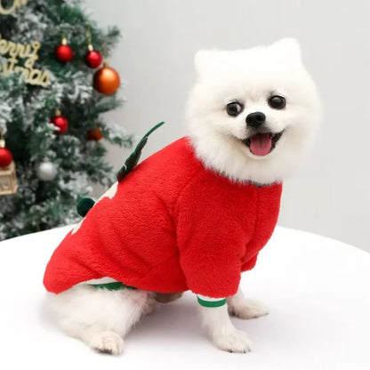 Suéter quentinho para o natal inverno quente roupas para animais de estimação para cães pe