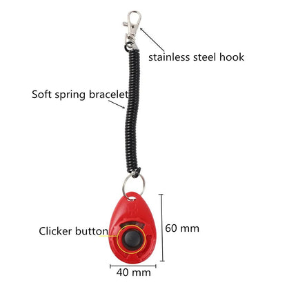 Clicker adestramento com som e pulseira ajustável - Leleo Pets