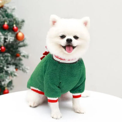 Suéter quentinho para o natal inverno quente roupas para animais de estimação para cães pe