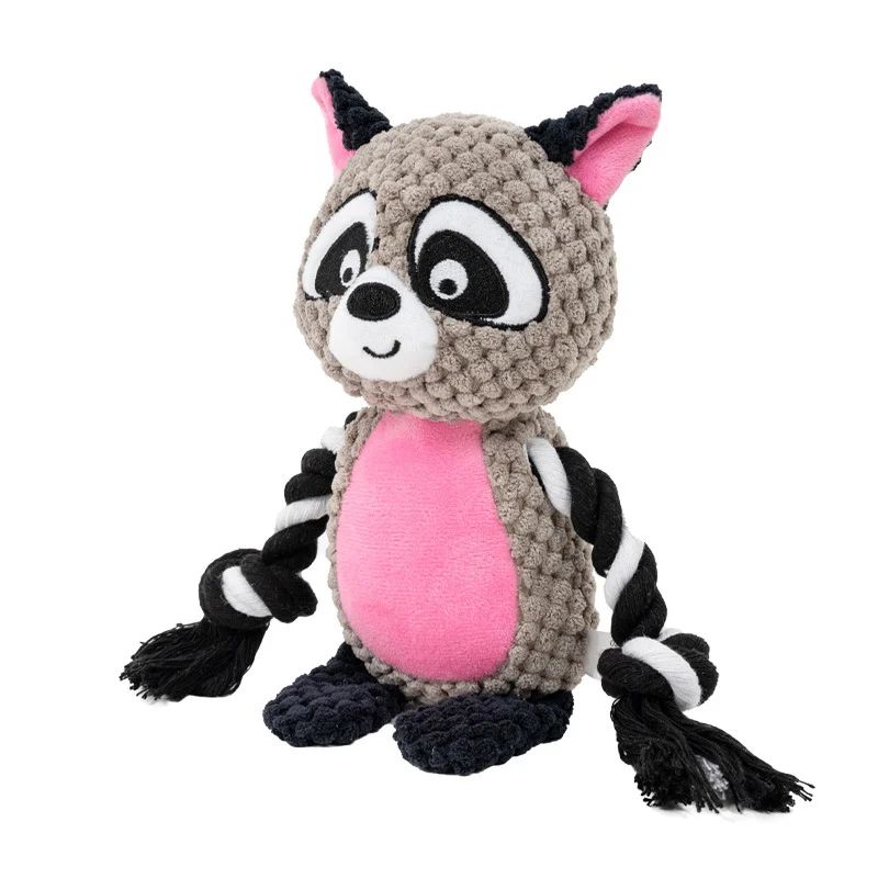 Brinquedo pelúcia indestrutível para mastigar com som estridente - Leleo Pets