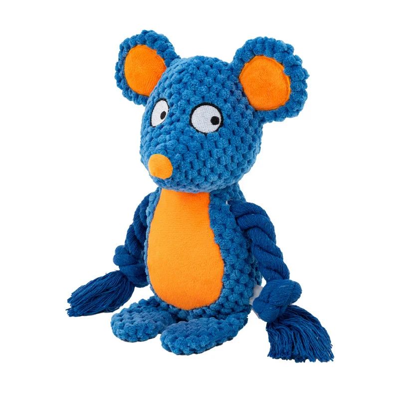 Brinquedo pelúcia indestrutível para mastigar com som estridente - Leleo Pets