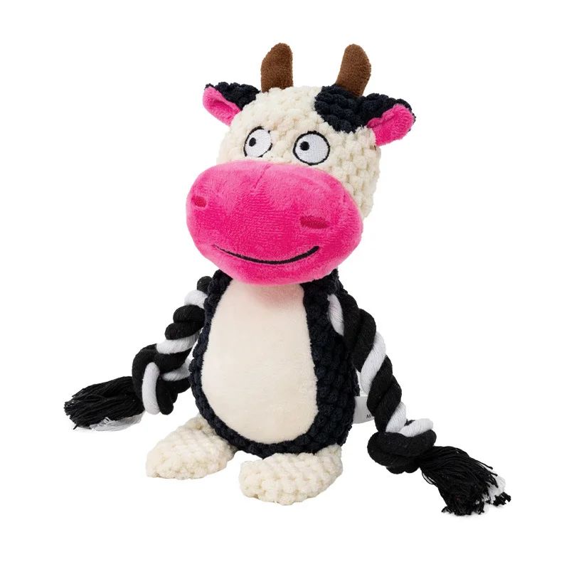 Brinquedo pelúcia indestrutível para mastigar com som estridente - Leleo Pets