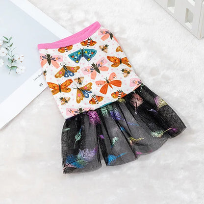 Vestido de Princesa verão fofo Leleo Pets