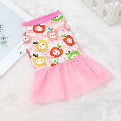 Vestido de Princesa verão fofo Leleo Pets