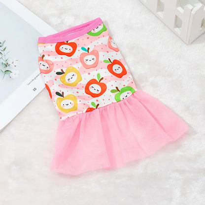 Vestido de Princesa verão fofo Leleo Pets