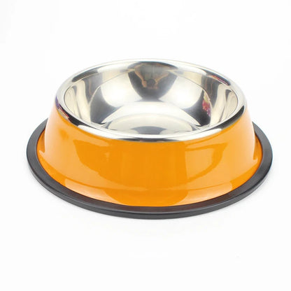 Comedouro tigelinha de alumínio inoxidável água e comida Leleo Pets