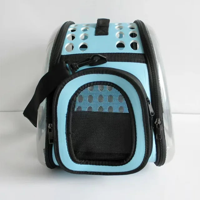 Mala Transparente para transporte de seu amiguinho Leleo Pets