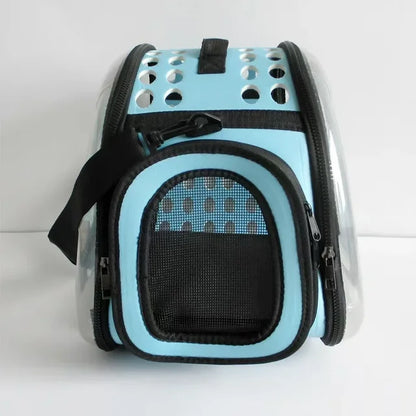 Mala Transparente para transporte de seu amiguinho Leleo Pets