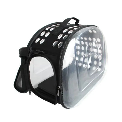 Mala Transparente para transporte de seu amiguinho Leleo Pets