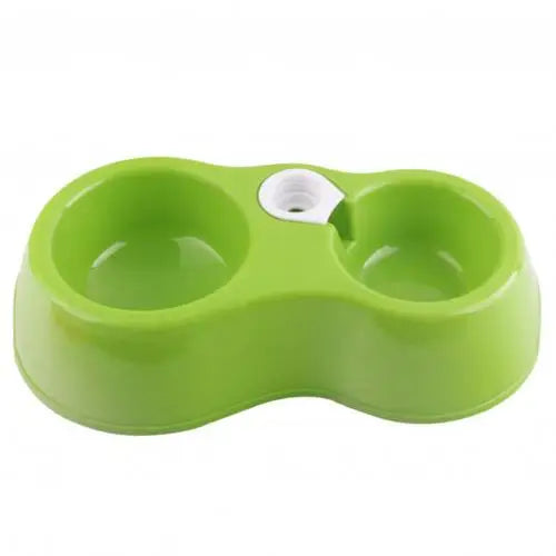 Comedouro Bebedouro tigela dupla comida e água com garrafinha plugável Leleo Pets