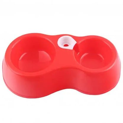 Comedouro Bebedouro tigela dupla comida e água com garrafinha plugável Leleo Pets